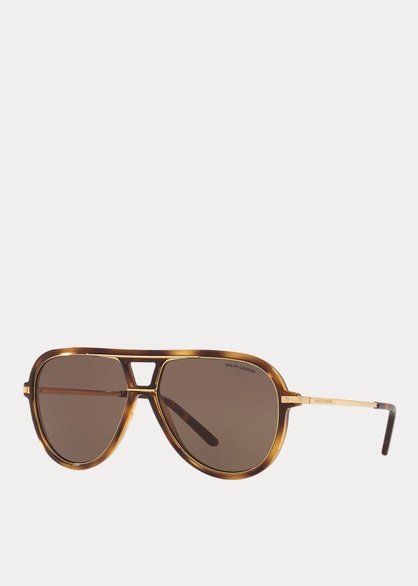 Oculos De Sol Polo Ralph Lauren Automotive Pilot Homem 60785-WSKQ